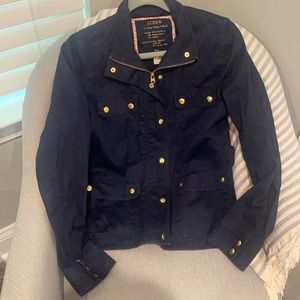 Jcrew, navy field jacket, small